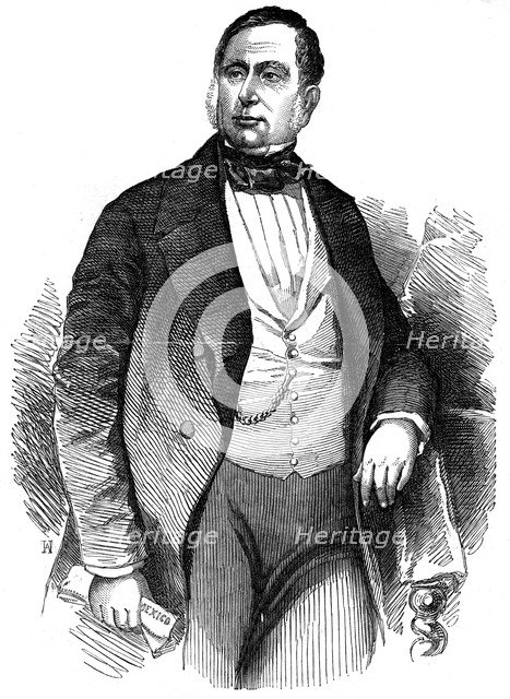 Mariano Arista, Mexican general and politician, 1853. Artist: Unknown