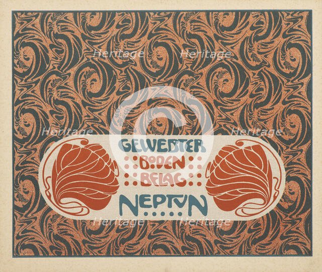 Woven Flooring Neptune, 1901. Creator: Moser, Koloman (1868-1918).