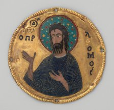 Medallion with Saint John the Baptist from an Icon Frame, Byzantine, ca. 1100. Creator: Unknown.
