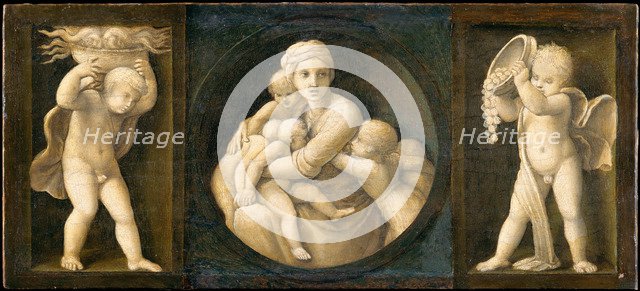 Charity (Baglioni family Altarpiece, predella panel), 1507.