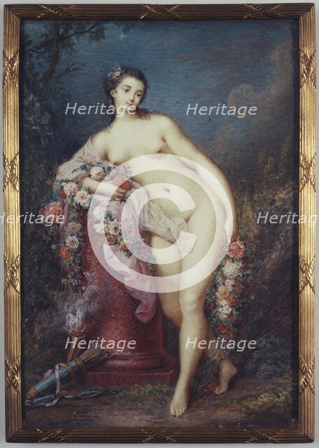 Venus leaning on a column, c1780. Creator: Jacques Charlier.