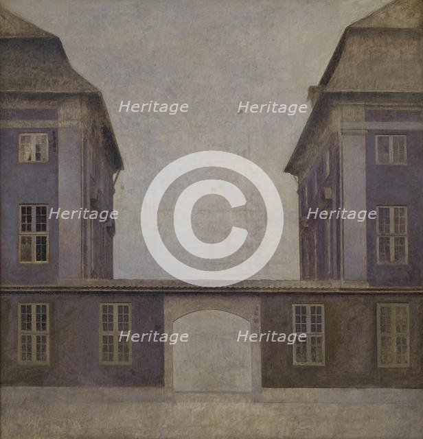 The Buildings of the Asiatic Company, seen from St. Annæ Street, Copenhagen, 1902. Creator: Hammershøi, Vilhelm (1864-1916).