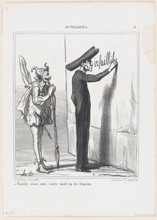 Basile, mon ami, votre mot va de travers, 1870.  Creator: Honore Daumier.