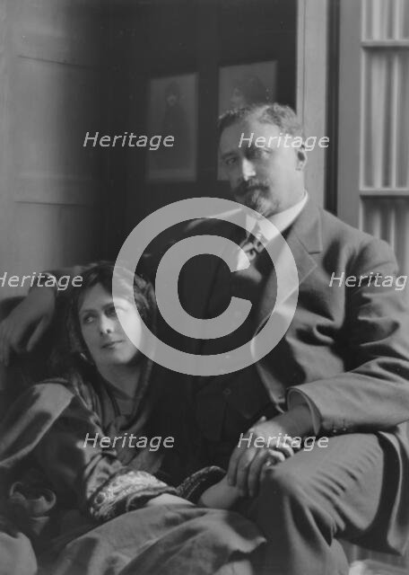 Singer, Paris E., Mr., and Isadora Duncan, portrait photograph, 1916 Sept. 30. Creator: Arnold Genthe.