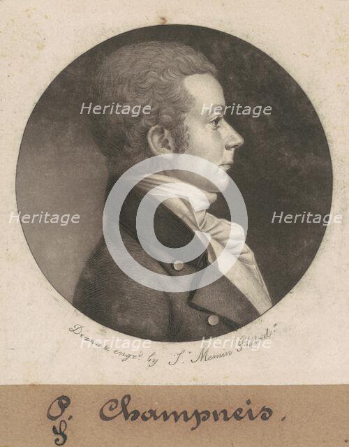 Champneis, 1802. Creator: Charles Balthazar Julien Févret de Saint-Mémin.