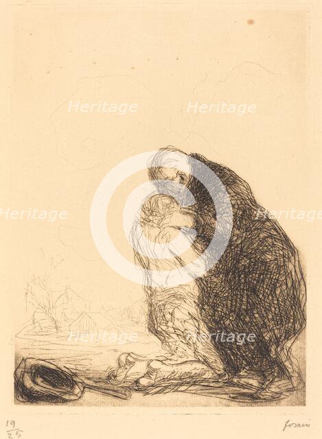 The Return of the Prodigal Son (third plate), 1909. Creator: Jean Louis Forain.