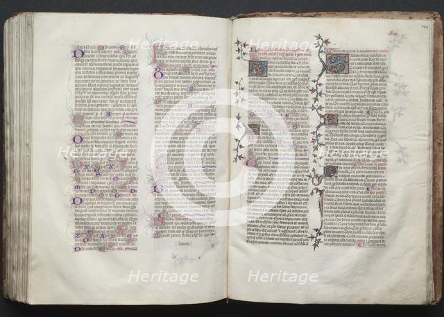 The Gotha Missal: Fol. 144r, Text, c. 1375. Creator: Master of the Boqueteaux (French); Workshop, and.