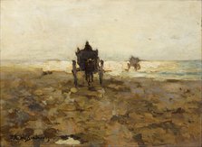 Clammer's Horse Drive, c. 1890. Artist: Weissenbruch, Hendrik Johannes (Jan Hendrik) (1824-1903)