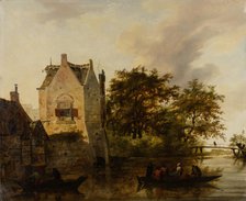 A Village Next to a Stretch of Water, 17th century. Creator: Conrad Eckhard.