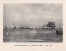 The Calcutta Cricket Ground, India, 1861 (1912). Artist: Unknown.