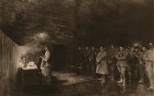 'Noel, au fort de Douaumont; La messe de minuit du 25 decembre 1916, dans une casemate du fort', 191 Creator: Unknown.