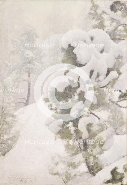 Winter Landscape, 1926. Creator: Pekka Halonen.