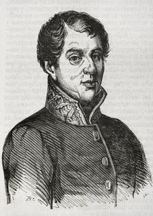 Rafael del Riego, (1784-1823), Spanish general and liberal politician, who played a key role...1853. Creator: Unknown.