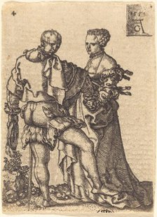 Dancing Couple, 1551. Creator: Heinrich Aldegrever.
