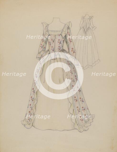 Dress, c. 1936. Creator: Jessie M. Benge.