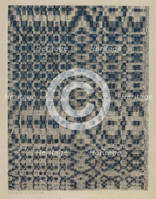Coverlet, c. 1938. Creator: Magnus S. Fossum.