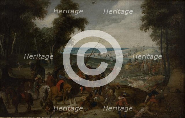 Battlefield, 1st half of the 17th century. Creator: Sebastian Vrancx.