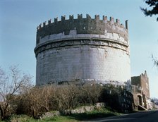 Tomb of Cecilia Metella on the Appian Road in Rome, it was converted into a fortress in the 14th …
