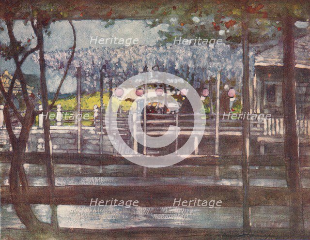 'A Wisteria Garden', c1887, (1901). Artist: Mortimer L Menpes.