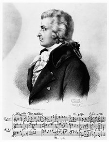 Wolfgang Amadeus Mozart (1756-1791), c1790. Artist: Unknown