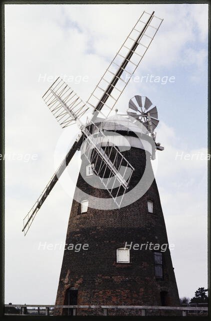 The windmill at Thaxted, known as John Webb's Windmill, seen from the south-east, Essex, 1986.  Creator: Dorothy Chapman.