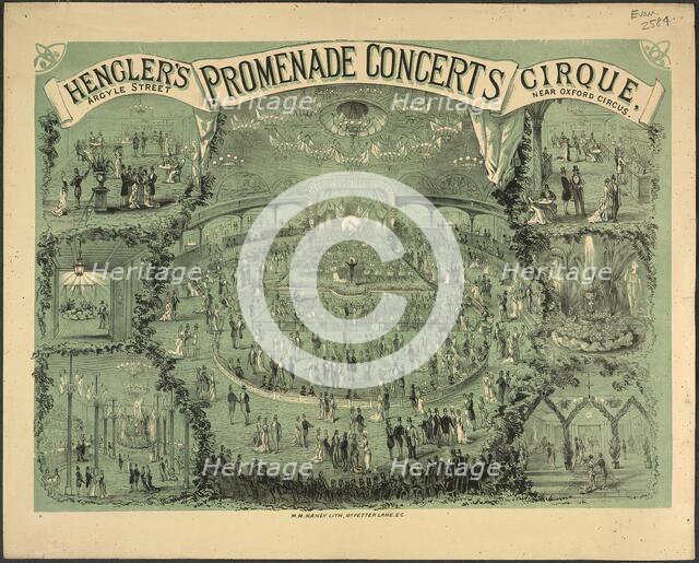 Henglers promenade concerts, c1880.  Creator: Unknown.