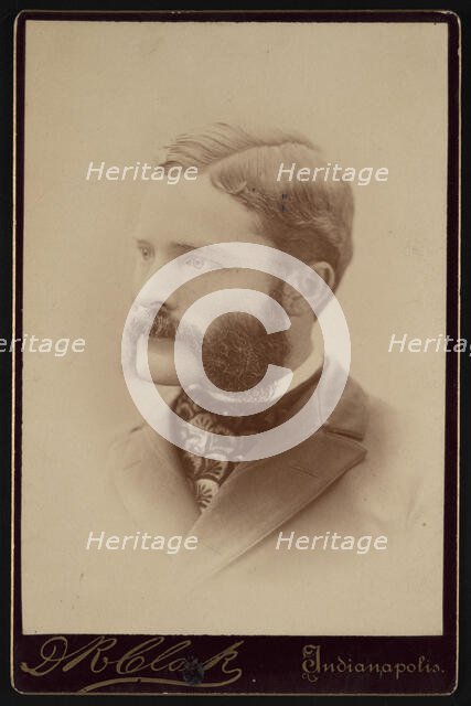 Portrait of Barton Warren Evermann (1853-1932), Before 1900. Creator: Daniel R Clark.