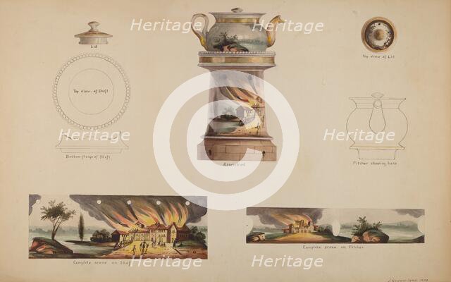 Spirit Lamp with Teapot, 1938. Creator: J. Howard Iams.