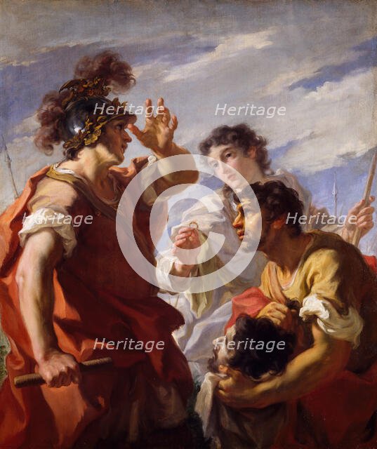 Caesar Before Alexandria, 1724-25.  Creator: Giovanni Antonio Pellegrini.