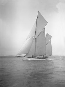 The 96 ft ketch 'Julnar', 1911. Creator: Kirk & Sons of Cowes.