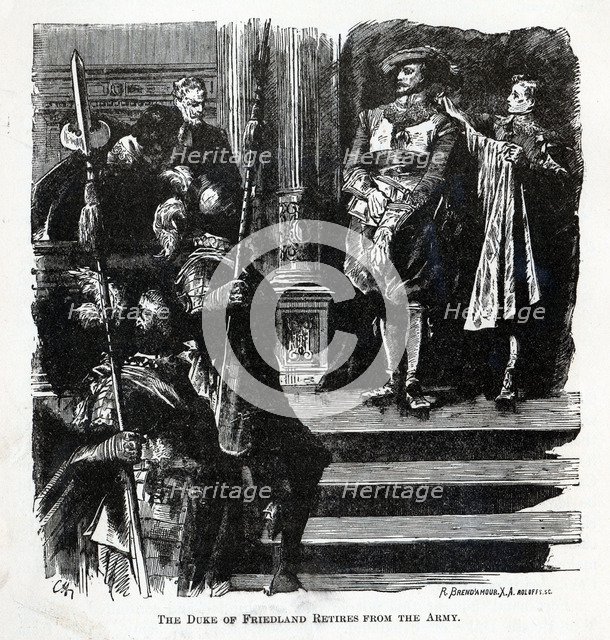 The Duke of Friedland Retires from the Army, 1882. Artist: Brend'amour, Richard (1831-1915)