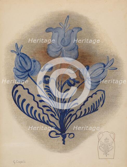 Water or Cider Jug, c. 1939. Creator: Giacinto Capelli.