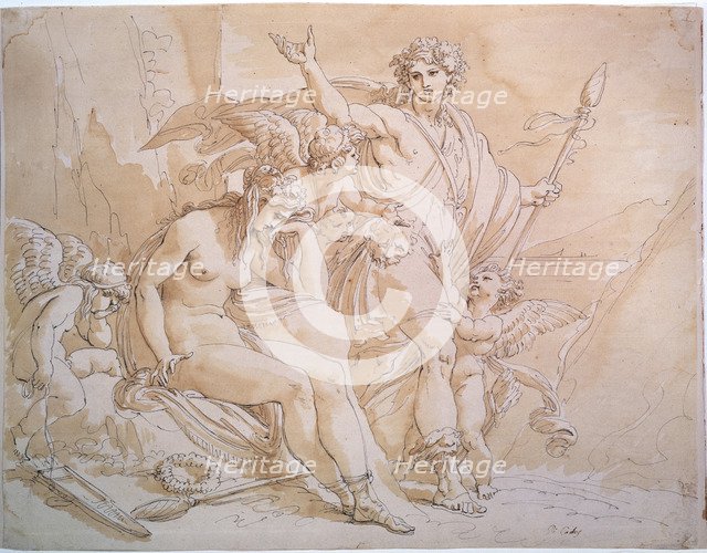 'Bacchus and Ariadne', 1780s.  Artist: Giuseppe Cades