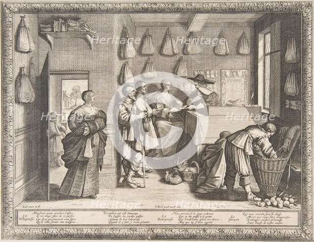 Employment Bureau, ca. 1633. Creator: Abraham Bosse.