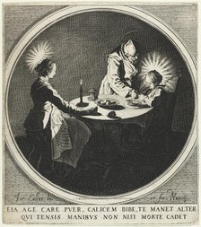 The Blessing (Le Bénédicité) also known as The Holy Family at Table, 1628. Creator: Jacques Callot (French, 1592-1635).