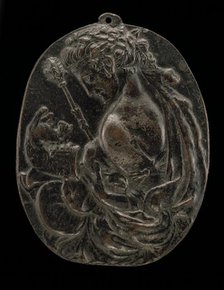 A Bacchante, late 15th or early 16th century. Creator: Master of the Martelli Mirror.