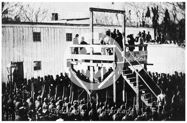 The hanging of Henry Wirz, Washington DC, USA, 1865 (1955). Artist: Unknown