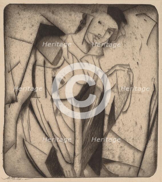 Figure in Glass, 1916-1917. Creator: Arthur Davies.