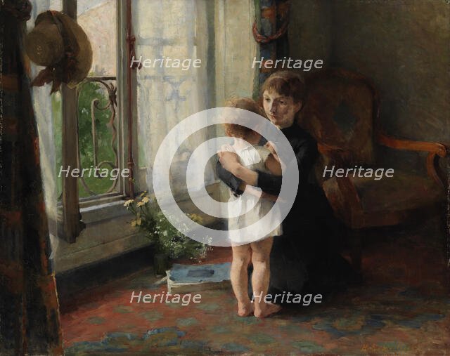 Mother and Child, 1886. Creator: Helene Schjerfbeck.