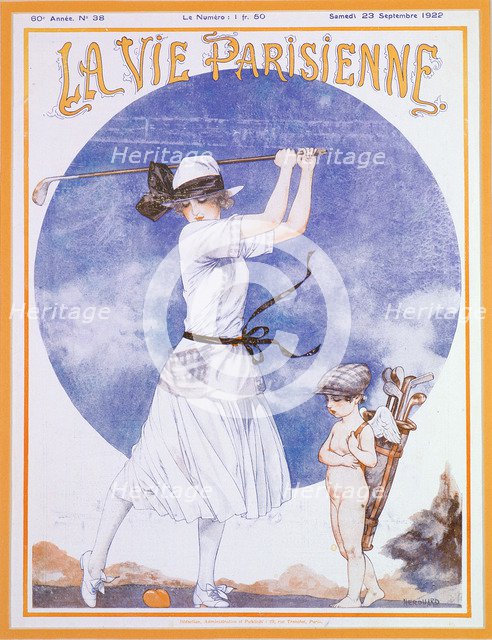 Cover of La Vie Parisienne, French magazine, 23 September 1922. Artist: Unknown