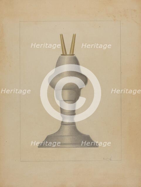 Lamp, c. 1936. Creator: Burton Ewing.