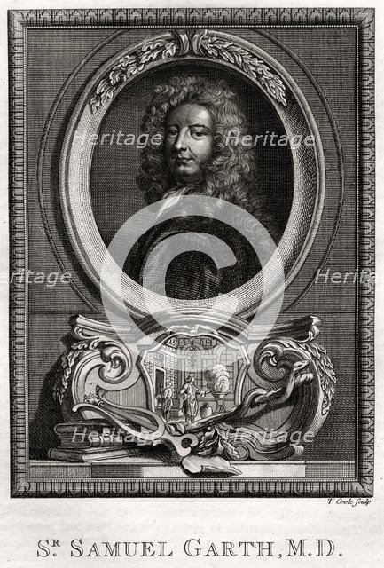 'Sir Samuel Garth', 1775. Artist: T Cook