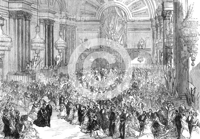 Prince Arthur at Leeds: the ball at the Townhall, 1872. Creator: Unknown.