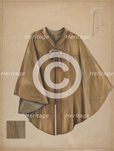 Quaker Cape, c. 1937. Creator: Marie Alain.