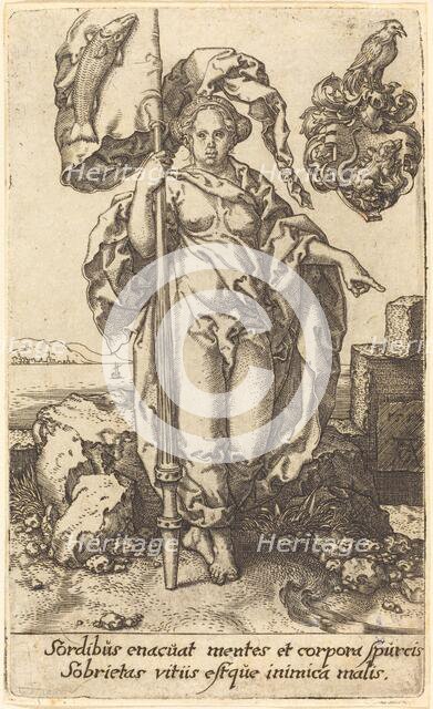 Temperance, 1552. Creator: Heinrich Aldegrever.