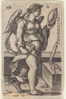 The wisdom. From the episode "The Knowledge of God and the Seven Cardinal Virtues", c.1539 . Creator: Beham, Hans Sebald (1500-1550).