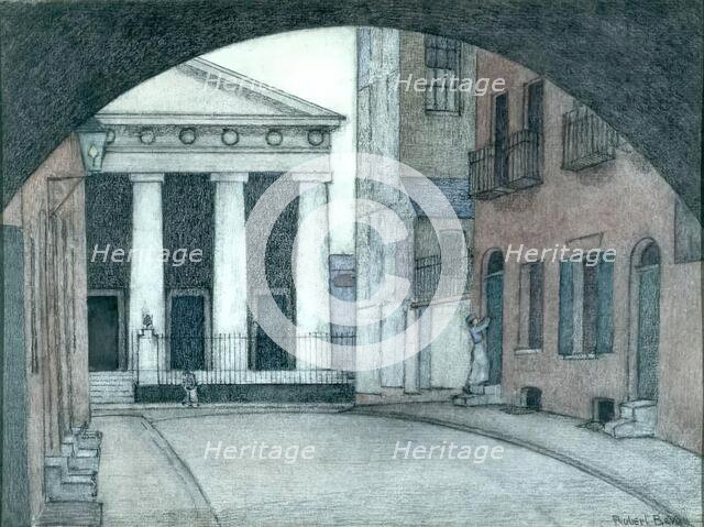 An Old London Church, 1900-1924. Creator: Robert Polhill Bevan.