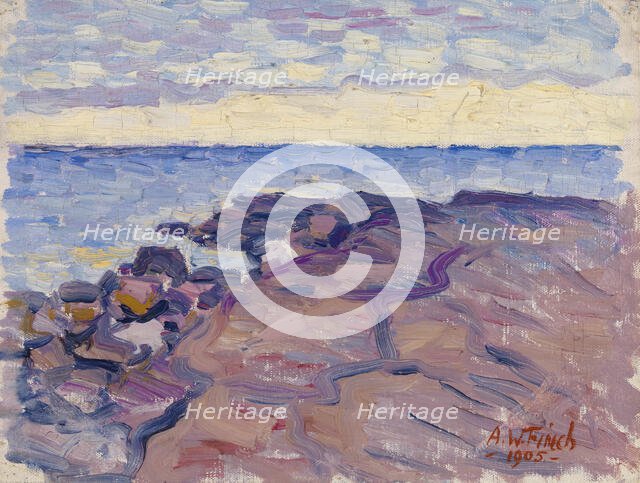 Beach cliffs, 1905. Creator: Alfred William Finch.