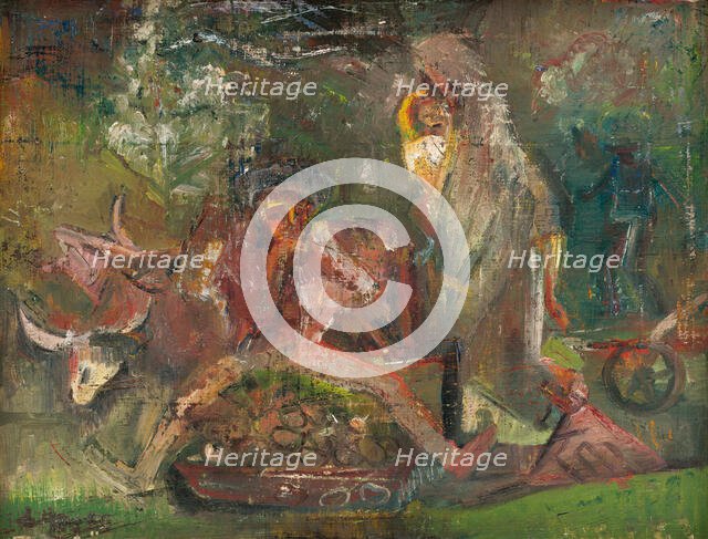 Picking Potatoes, around 1935-1940. Creator: Arnold Peter Weisz-Kubincan.