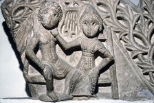 Orpheus and Euridyce, Beni-Souef, Egypt, 3rd century. Artist: Unknown.
